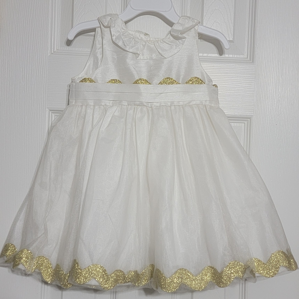 Mud Pie Baby White Outfit